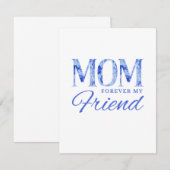 ママ 永遠の友へカード ノートカード (正面/裏面)