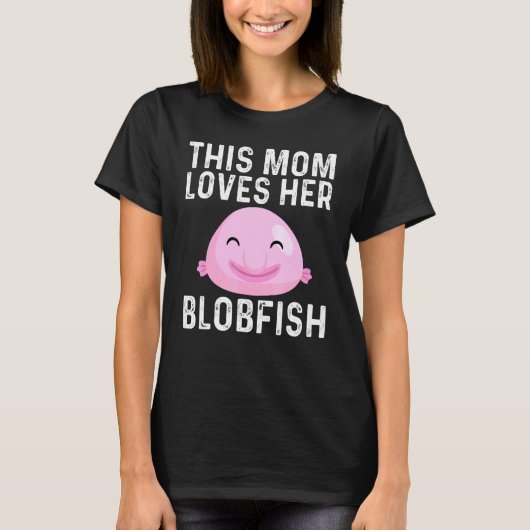 ママ+漁師+魚好きのためのクールなメンダコのデザイン Tシャツ (正面)