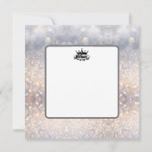 ママ 私の人生の女王 輝きの母の日カード カード (裏面)