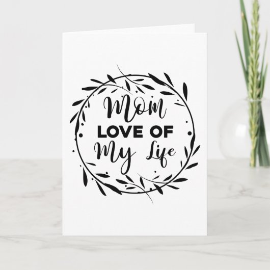 ママ 私の人生の愛 カード (正面)