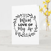 ママ 私の人生の愛 カード (黄色い花)