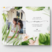 ママ 私はあなたを友達として選びます ｜ 花の写真 フォトプラーク (正面)