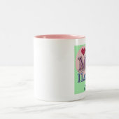 ママ(私はあなたを愛している)マグ ツートーンマグカップ (中央)