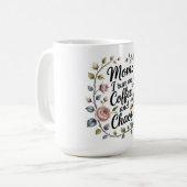 ママ、私はコーヒーとカオスで動いている コーヒーマグカップ (正面左)