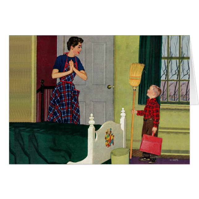 ママ、私は私の部屋を掃除したの！ (正面横)