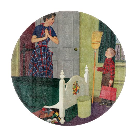 ママ、私は私の部屋を掃除したの！ カッティングボード (正面)