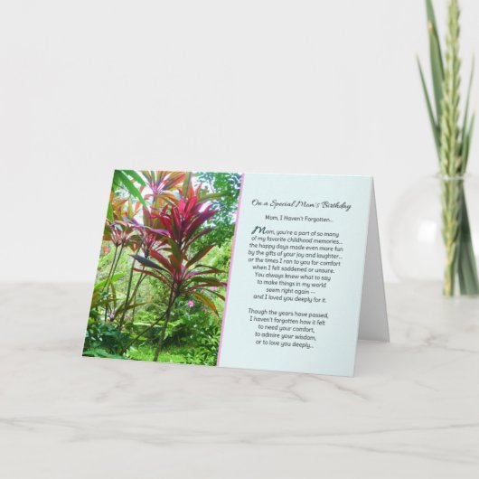 ママ、私忘れ..誕生日 カード (正面)