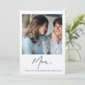 ママ、結婚式の時に私をエスコートしてくれる？（母、ブライズマイド） 招待状 (スタンド正面)
