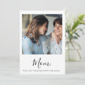 ママ、結婚式の時に私をエスコートしてくれる?(母、結婚式で私を伴ってくれる?) 招待状 (スタンド正面)