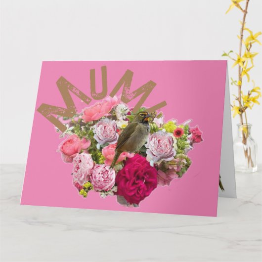 ママ！花 カード (黄色い花)