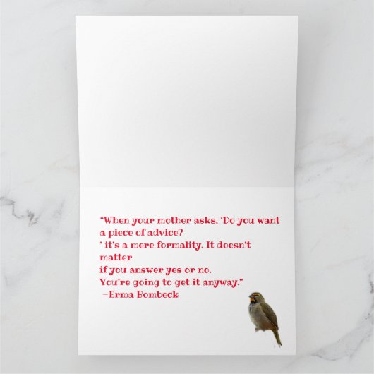 ママ!花 カード (内部)