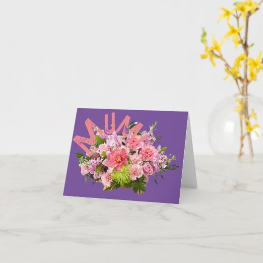 ママ！花 カード (黄色い花)