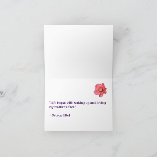 ママ！花 カード (内部)