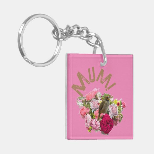 ママ！花 キーホルダー (正面左)