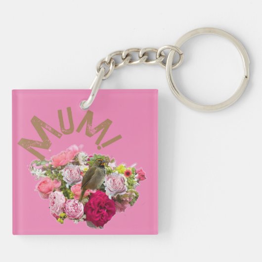 ママ！花 キーホルダー (裏面)