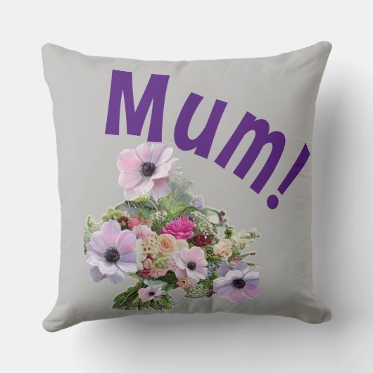 ママ！花 クッション (裏面)