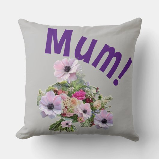 ママ！花 クッション (正面)