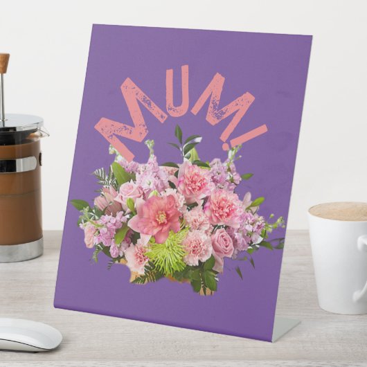 ママ！花 台座サイン (インサイチュ)