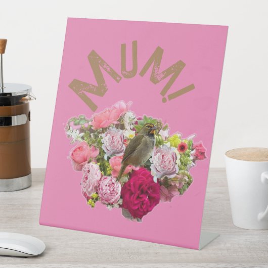 ママ！花 台座サイン (インサイチュ)