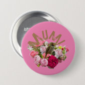 ママ！花 缶バッジ (正面&裏面)