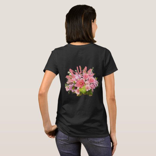 ママ！花 Tシャツ (裏面フル)
