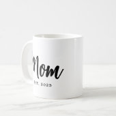 ママ 誕生年 新しいお母さん ギフト コーヒーマグカップ (正面左)