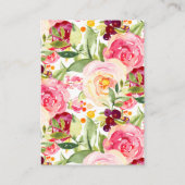 ママ＆赤ちゃん鹿のシャワーディーパーズレイフルチケット エンクロージャーカード (裏面)