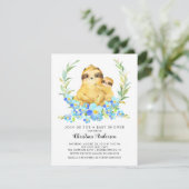 ママ & 赤ちゃん ナマケモノのベビーシャワー 招待状 (スタンド正面)