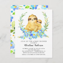 ママ & 赤ちゃん ナマケモノのベビーシャワー