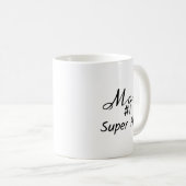 ママ#1すごいヒーロー コーヒーマグカップ (正面右)