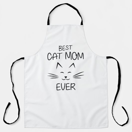 ママ – Cat 最高の Mom ever エプロン (正面)