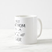 ママ – Cat 最高の Mom ever コーヒーマグカップ (正面右)