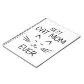 ママ – Cat 最高の Mom ever ノートブック (左側)