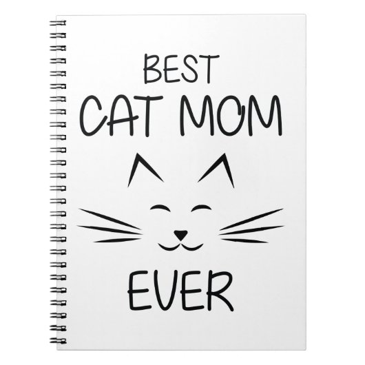 ママ – Cat 最高の Mom ever ノートブック (正面)