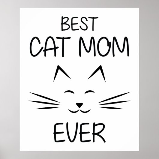 ママ – Cat 最高の Mom ever ポスター (正面)