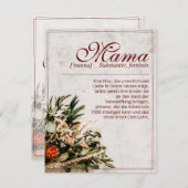 ママ – einfah unersetzlich – ブーケ (正面/裏面)