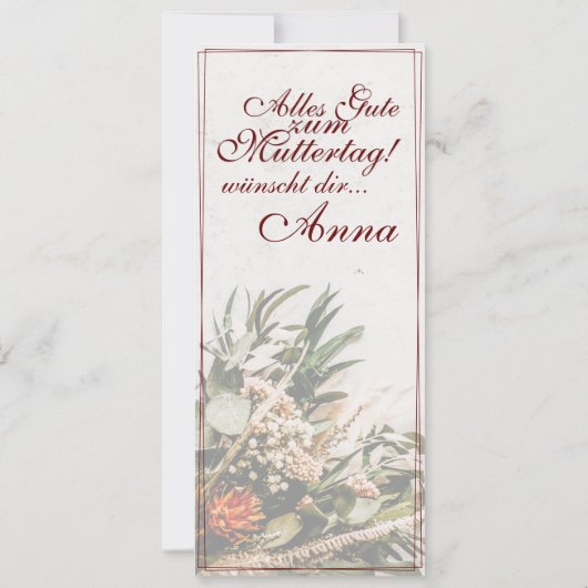 ママ – einfah unersetzlich – ブーケ (裏面)