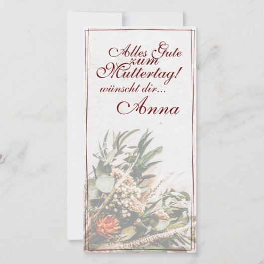 ママ – einfah unersetzlich – ブーケ (裏面)