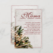 ママ – einfah unersetzlich – ブーケ (正面/裏面)
