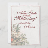 ママ – einfah unersetzlich – ブーケ (裏面)