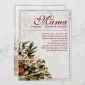 ママ – einfah unersetzlich – ブーケ (正面/裏面)