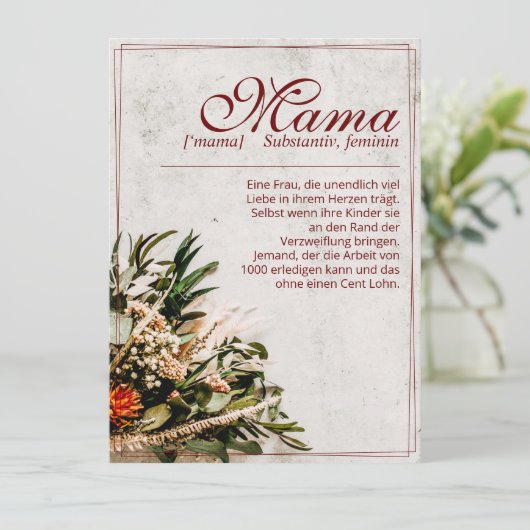 ママ – einfah unersetzlich – ブーケ (スタンド正面)
