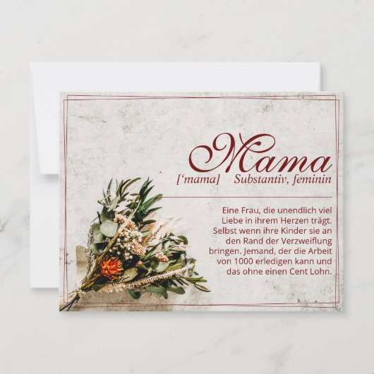 ママ – einfah unersetzlich – ブーケ (正面)