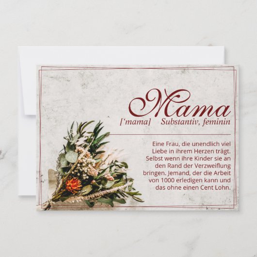 ママ – einfah unersetzlich – ブーケ (正面)