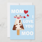 ママ I Love you Moo 母の日 誕生日 お母さん シーズンカード (正面)