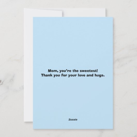 ママ I Love you Moo 母の日 誕生日 お母さん シーズンカード (裏面)