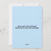 ママ I Love you Moo 母の日 誕生日 ママ シーズンカード (裏面)