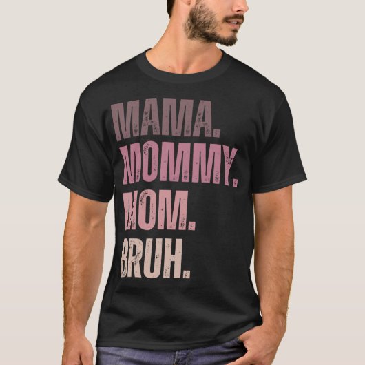 ママ maman 母 おふくろ 呼び方の変化いろいろ tシャツ (正面)