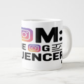 ママ: OGインフルエンサー ジャンボコーヒーマグカップ (正面右)