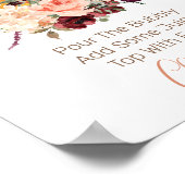 ママ – osaバーツインカボチャ赤ちゃんシャワーサイン ポスター (角)